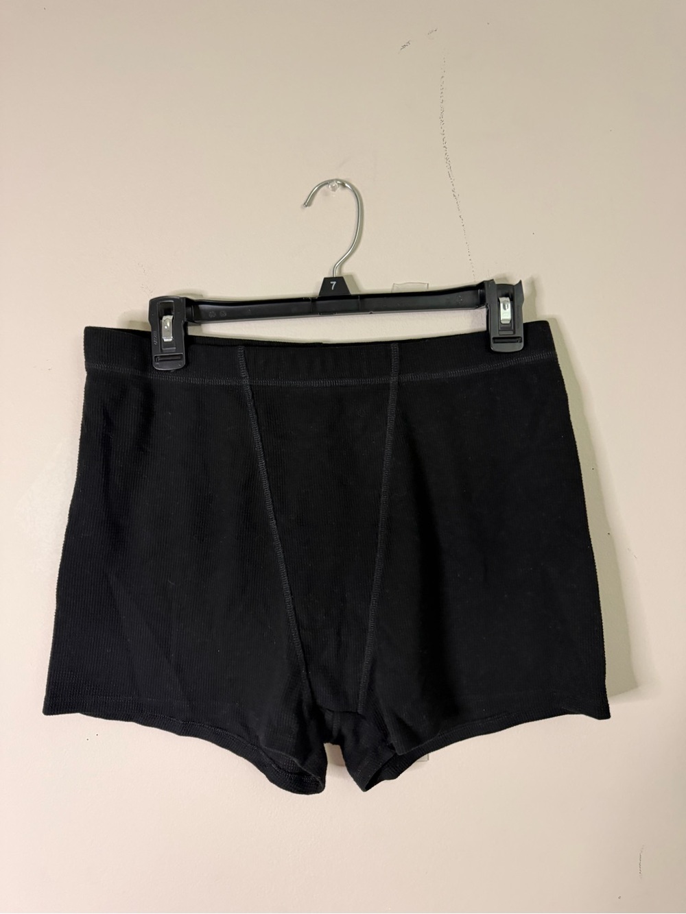 Victoria’s Secret Women’s Black Ribbed Boxer Shorts